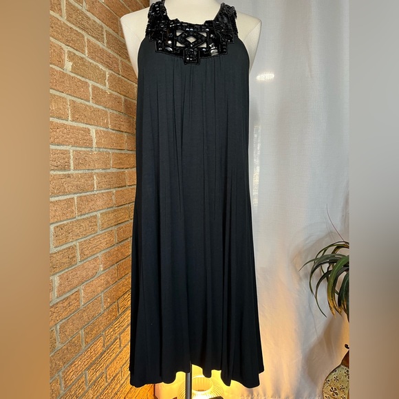 Boston Proper Dresses & Skirts - Boston Proper NWT black embellished swing dress - 12